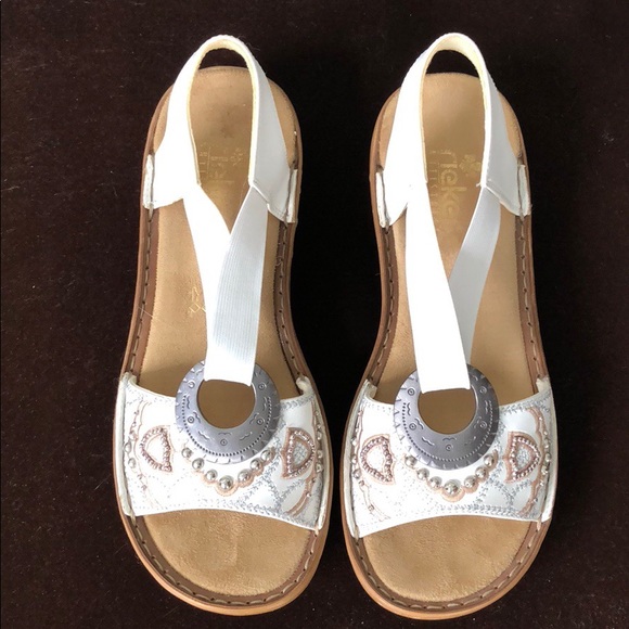 reiker white sandals